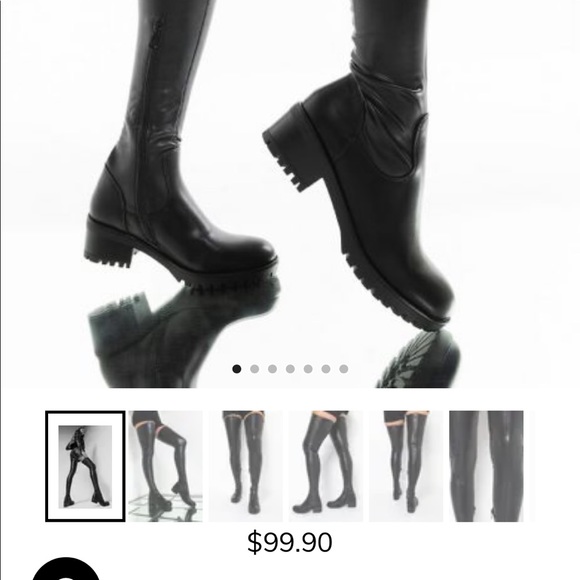 Akira 
**SLIM FIT** AZALEA WANG FOREVER LOST IN TIME FITTED HIGH FLAT BOOT. - Picture 6 of 6